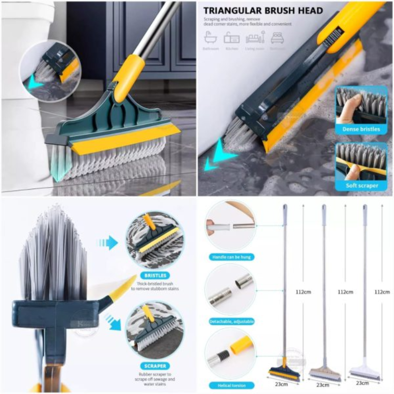 2 In 1 Floor Cleaning Brush Bathroom Tile Windows Floor Cleaning Brush With 120° Main Image